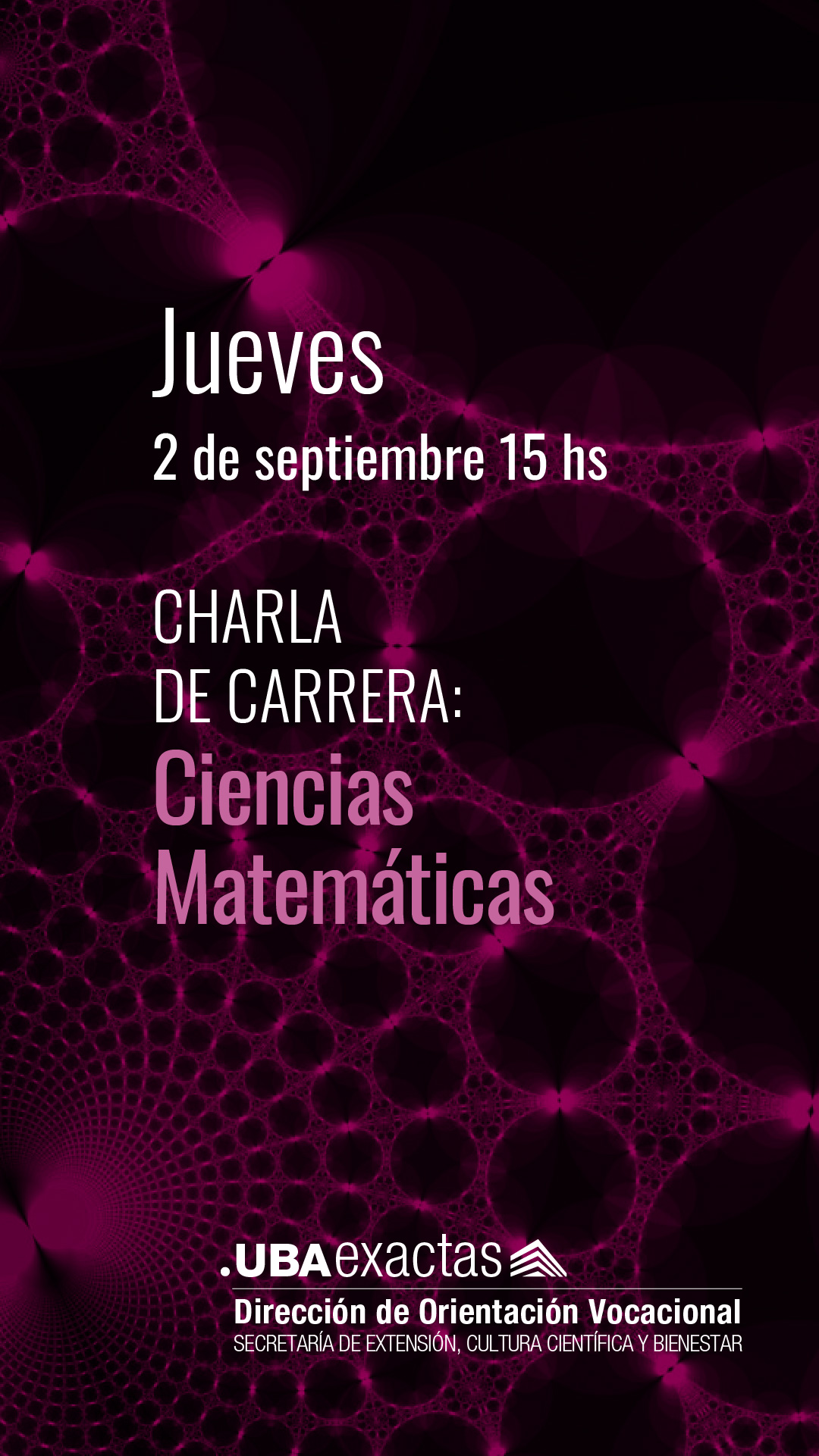 Charlas de las carreras