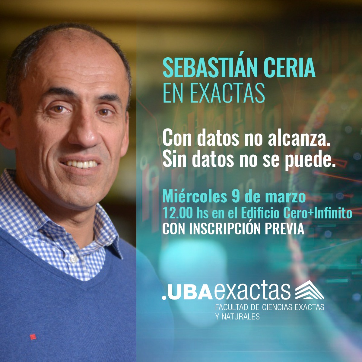 Con datos no alcanza. Sin datos no se puede. Sebastián Ceria